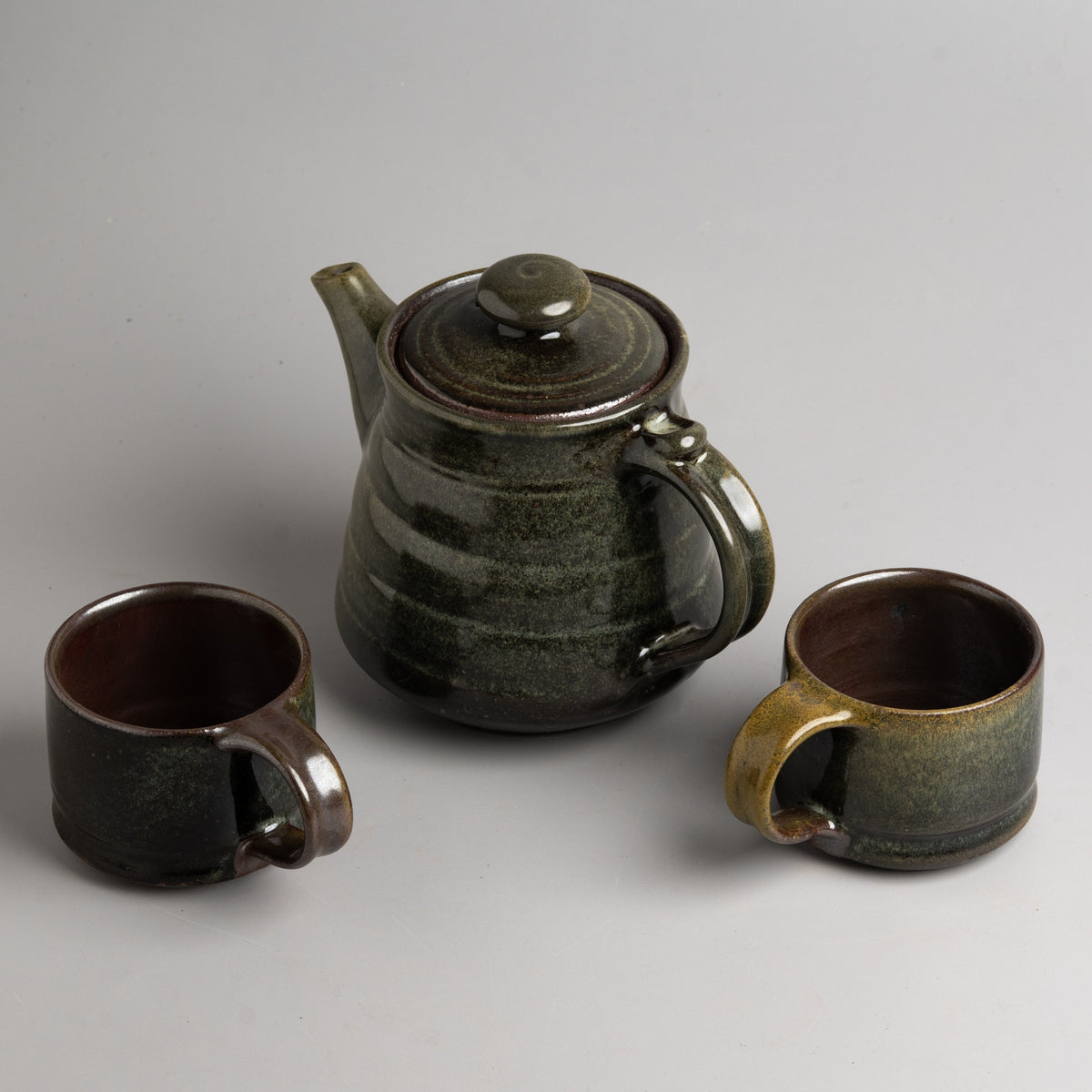 Rippled Spruce Coffee Set