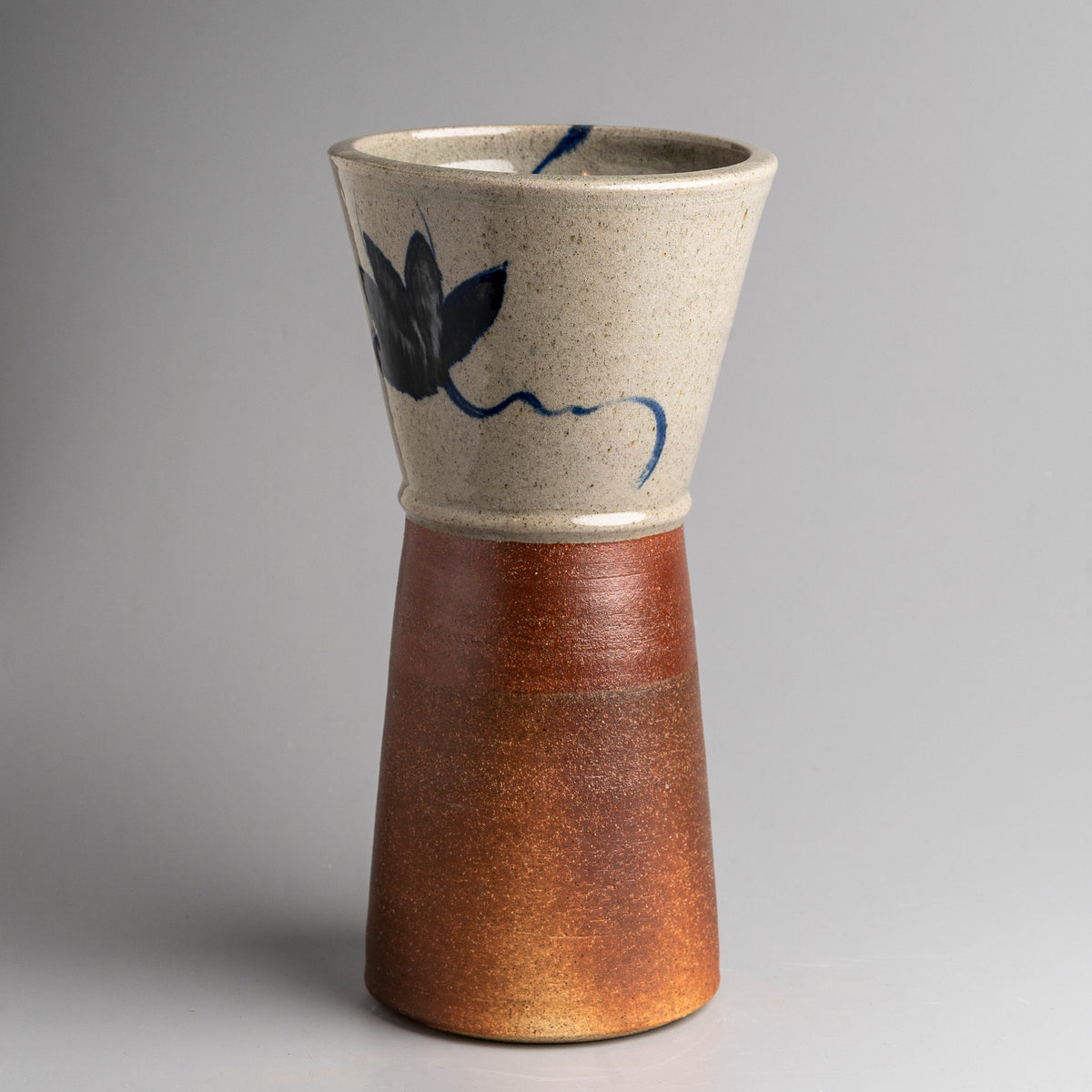 Indigo Bloom Vase (White)