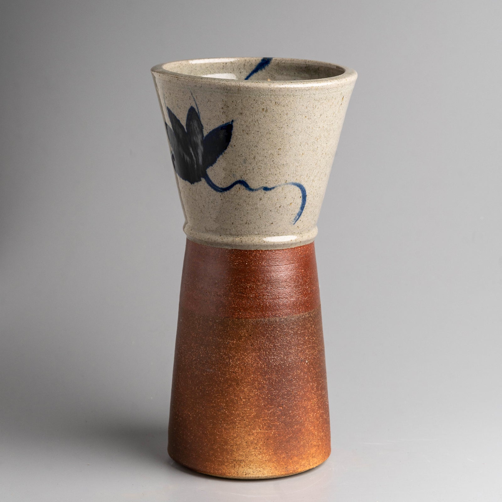 Indigo Bloom Vase (White)
