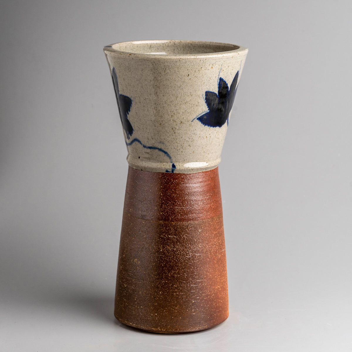 Indigo Bloom Vase (White)