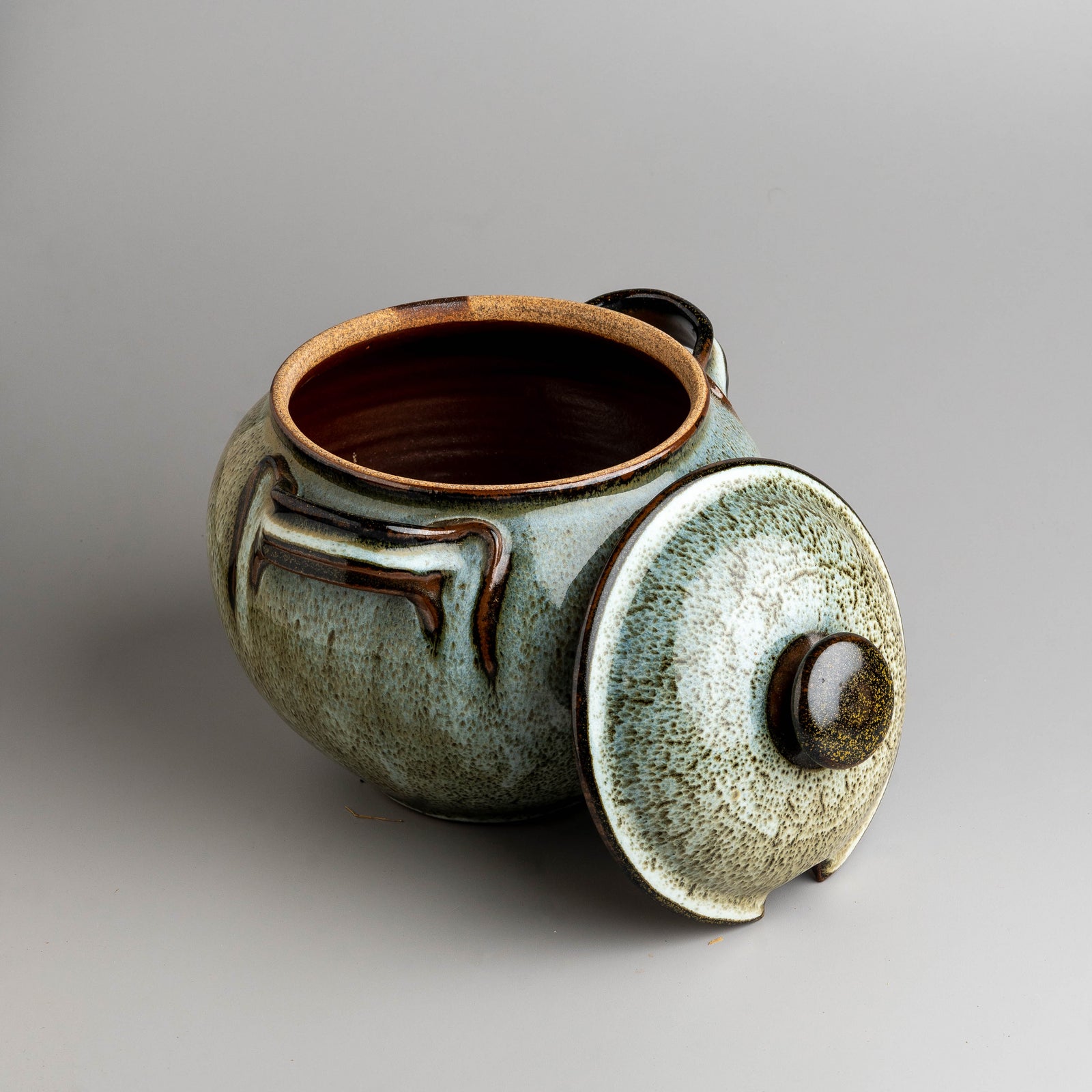 Mossy Green Lidded Jar