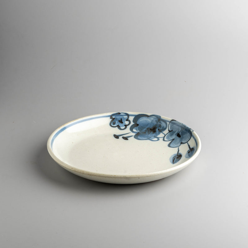 Indigo Bloom Plate