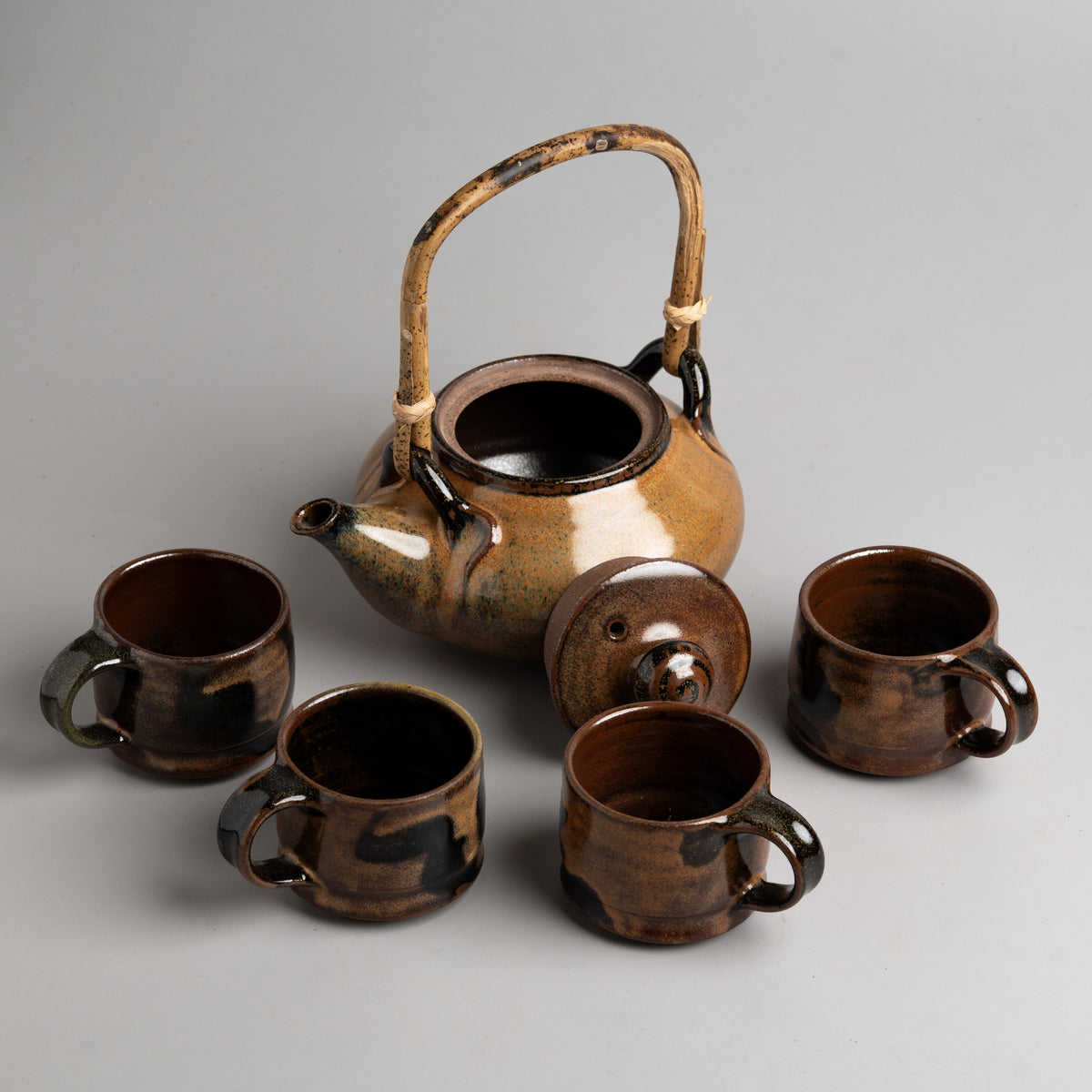 Amber Hearth Tea Set