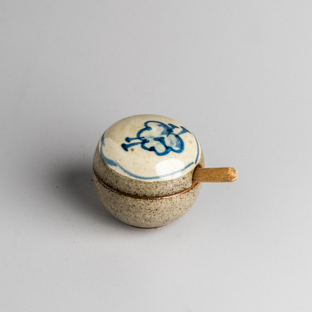 Indigo Bloom Condiment Pot