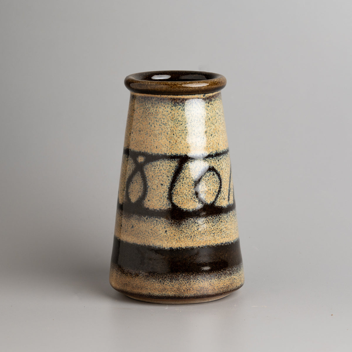 Ochre Glyph Vase