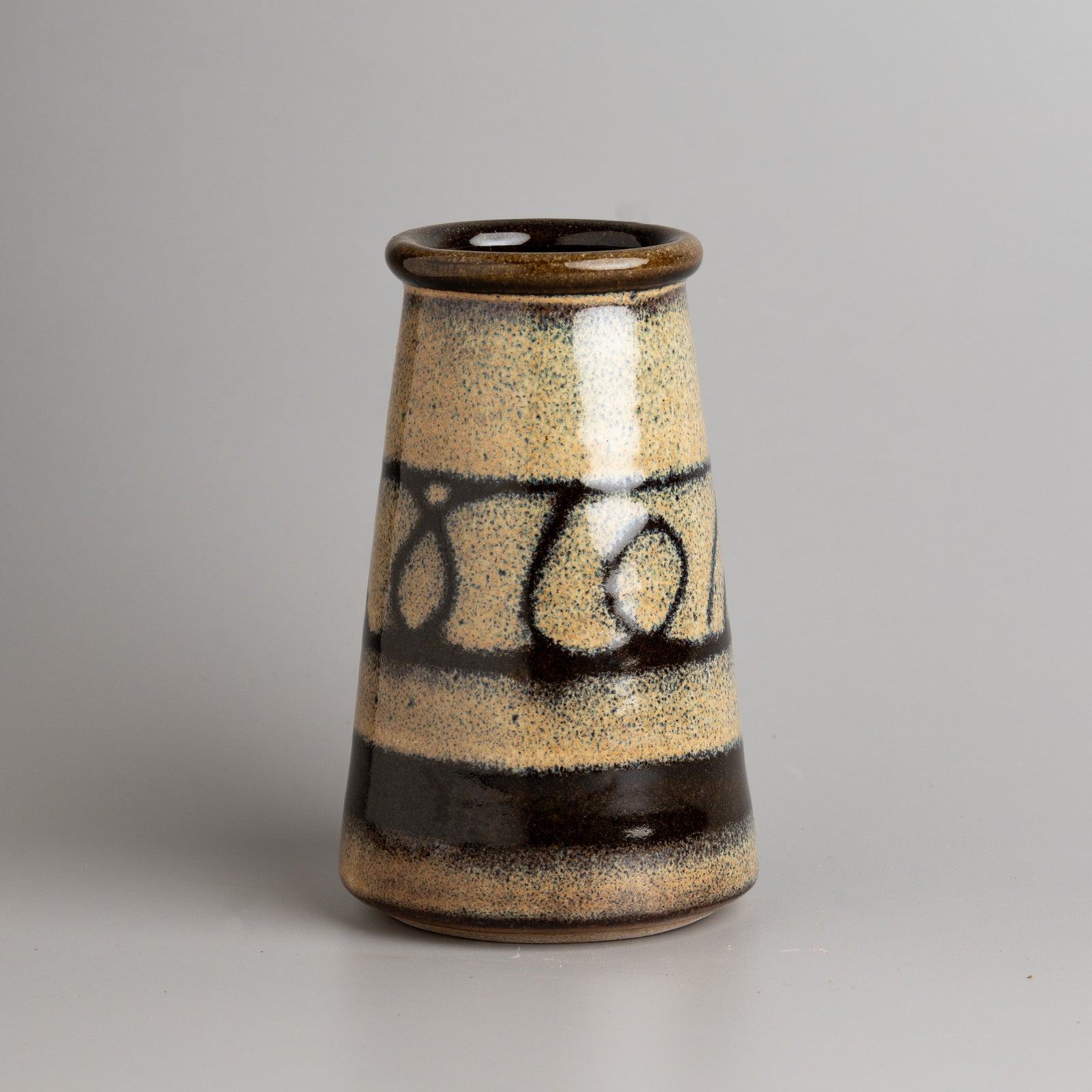 Ochre Glyph Vase