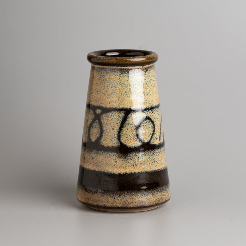 Ochre Glyph Vase