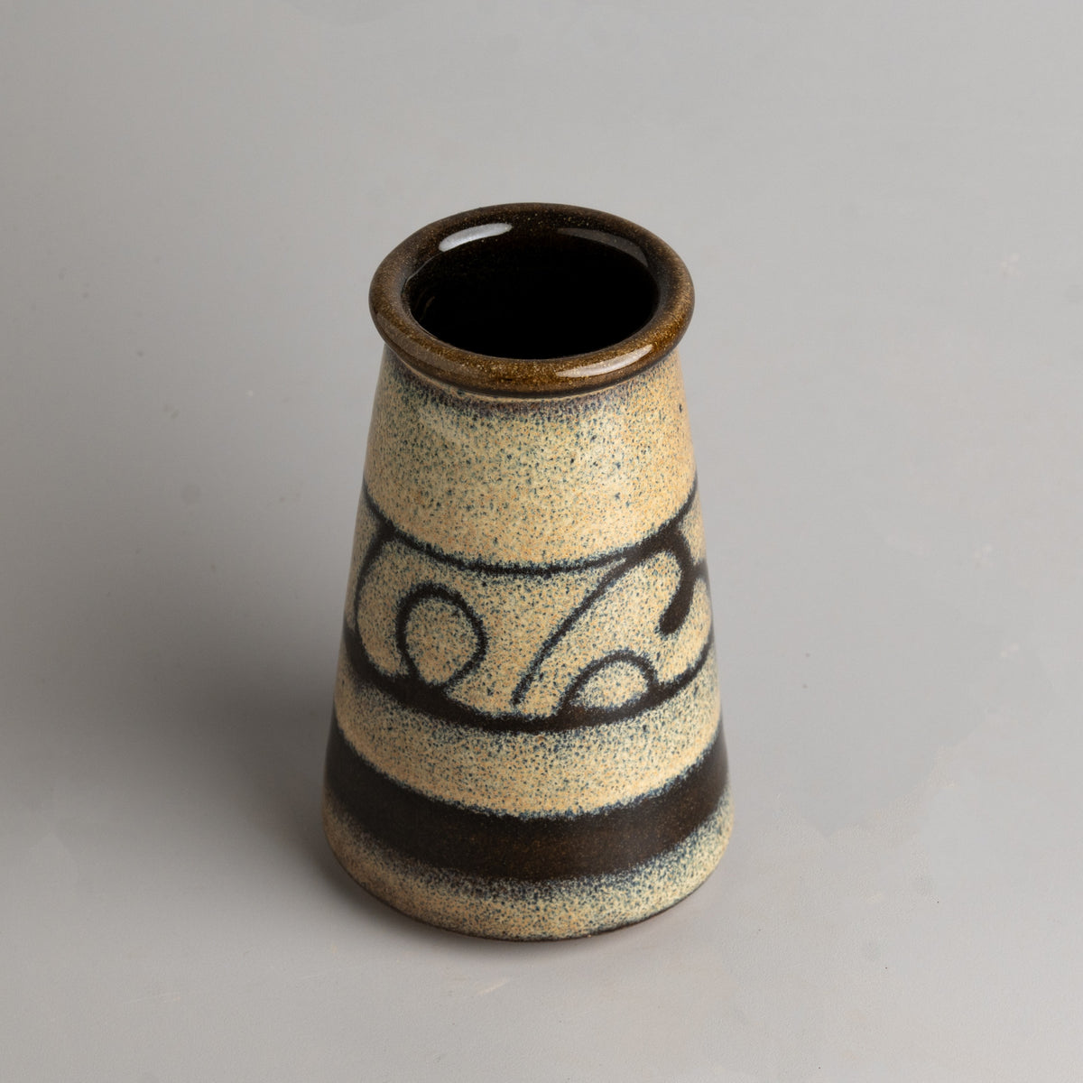 Ochre Glyph Vase