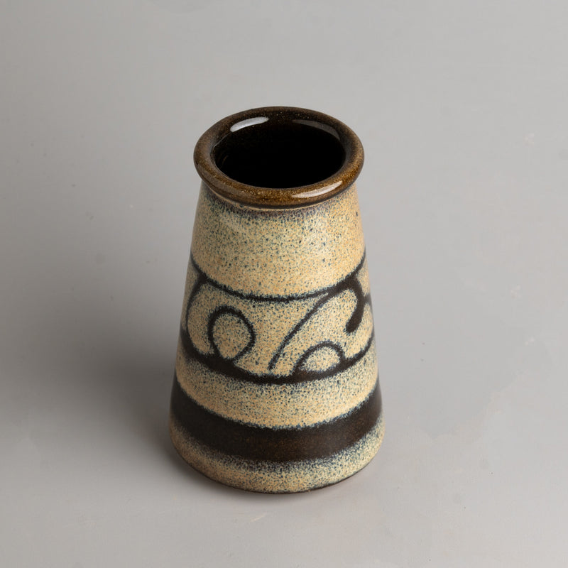 Ochre Glyph Vase