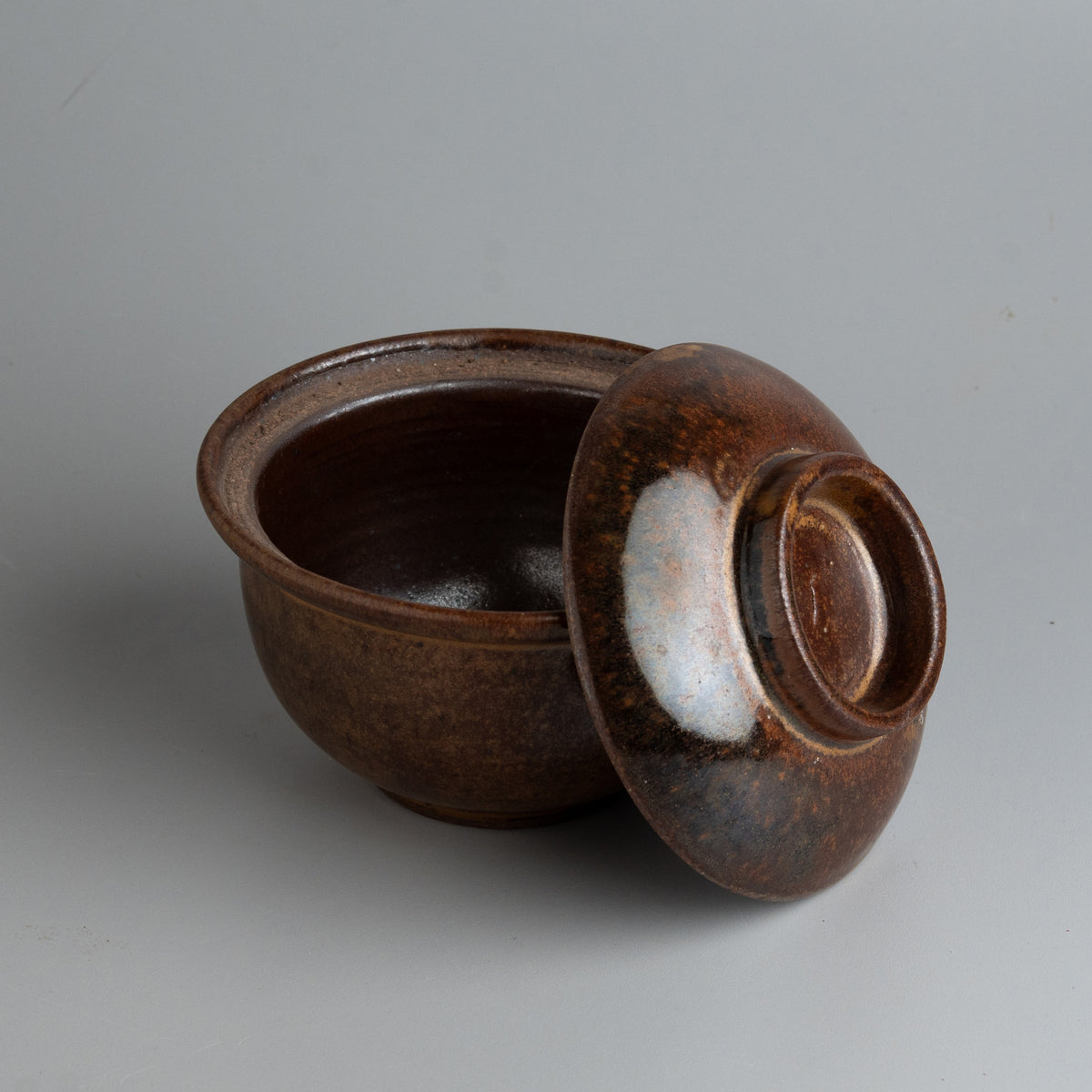 Amber Hearth Lidded Jar