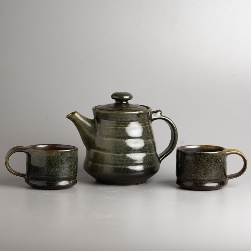 Rippled Spruce Coffee Set