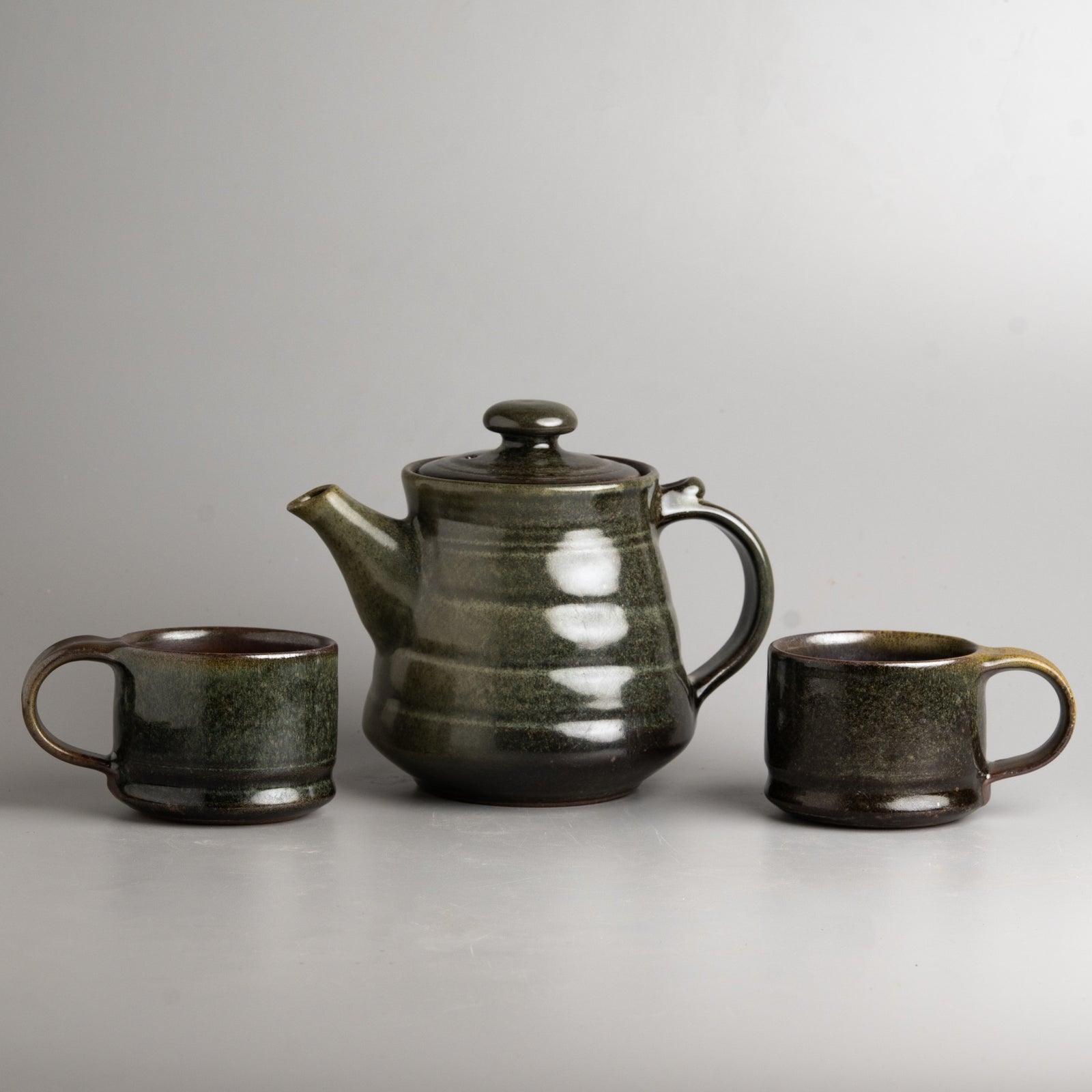 Rippled Spruce Coffee Set