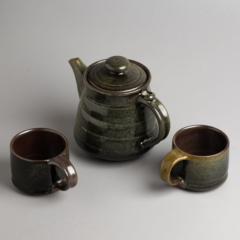 Rippled Spruce Coffee Set
