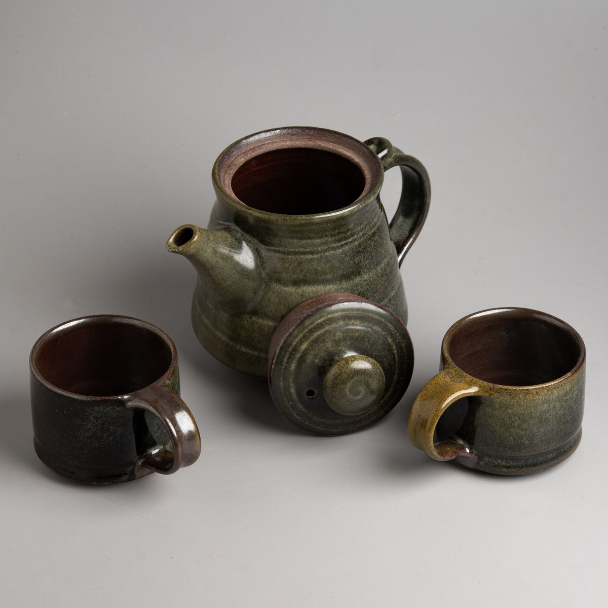 Rippled Spruce Coffee Set