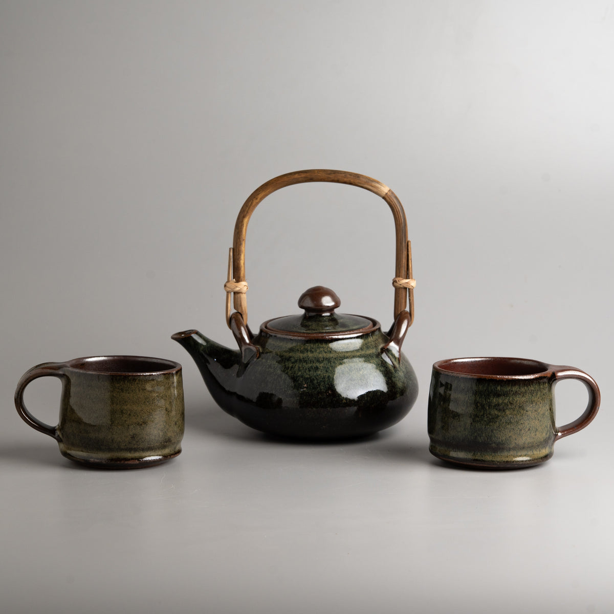Verdant Umber Tea Set