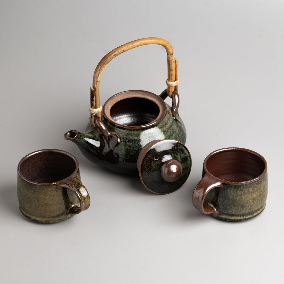 Verdant Umber Tea Set