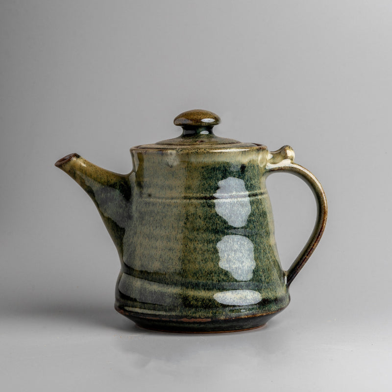 Mossy Green Coffee Pot