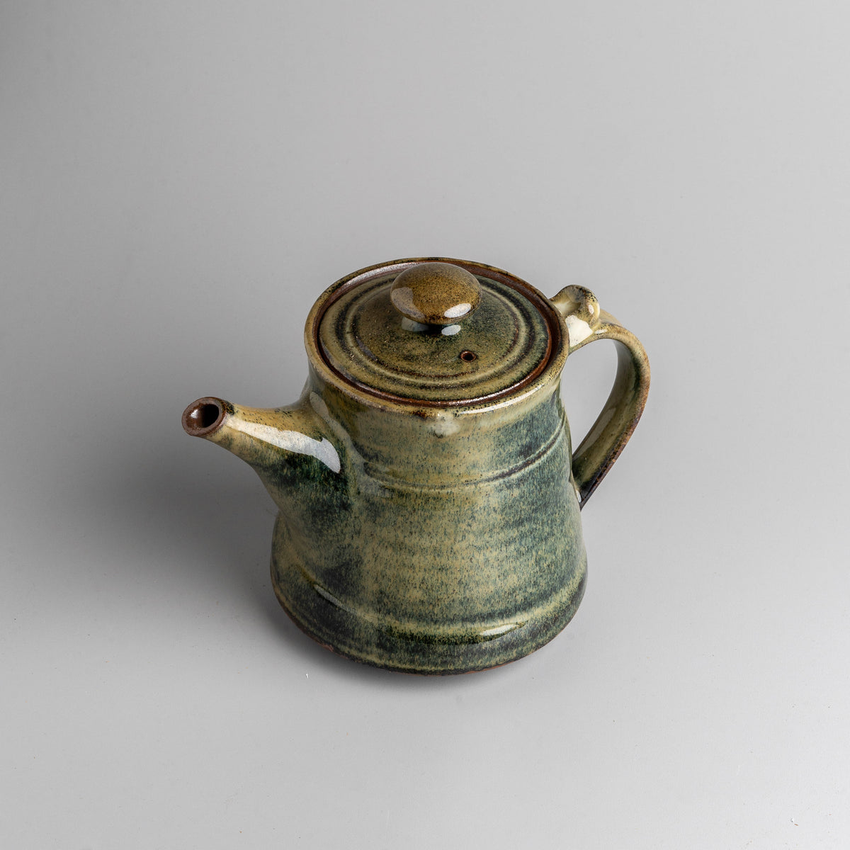 Mossy Green Coffee Pot