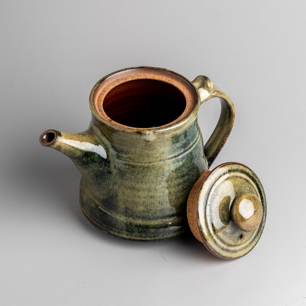 Mossy Green Coffee Pot
