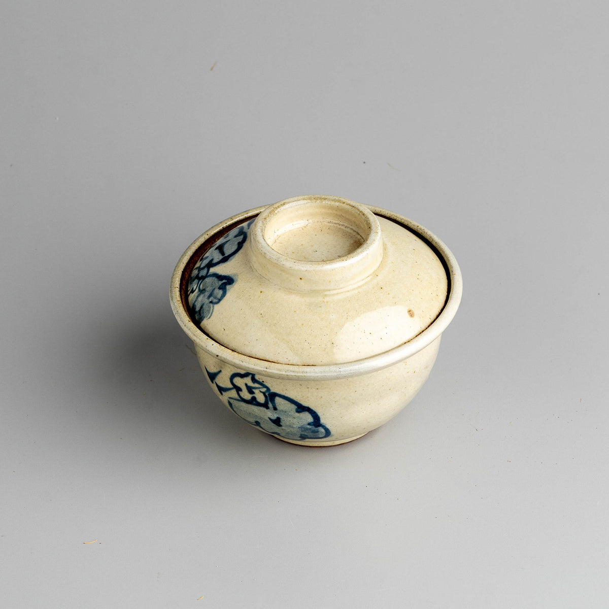 Indigo Bloom Lidded Jar