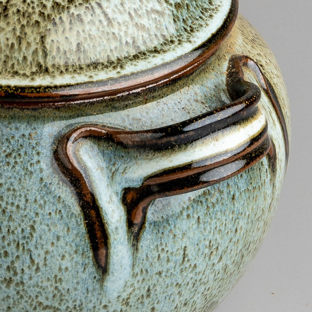 Mossy Green Lidded Jar