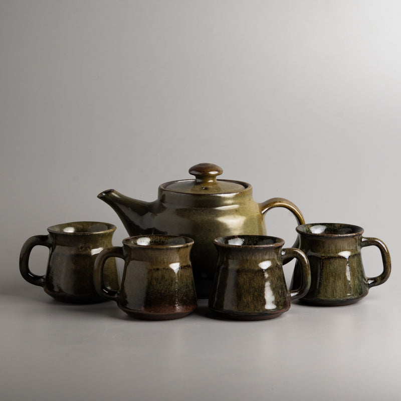 Moss Embers Service Tea Set