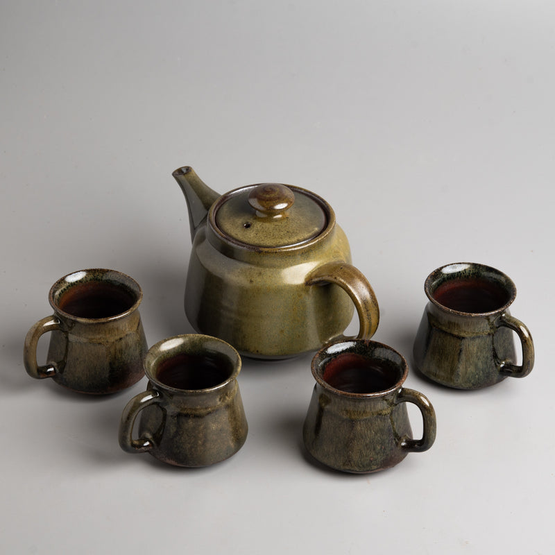 Moss Embers Service Tea Set
